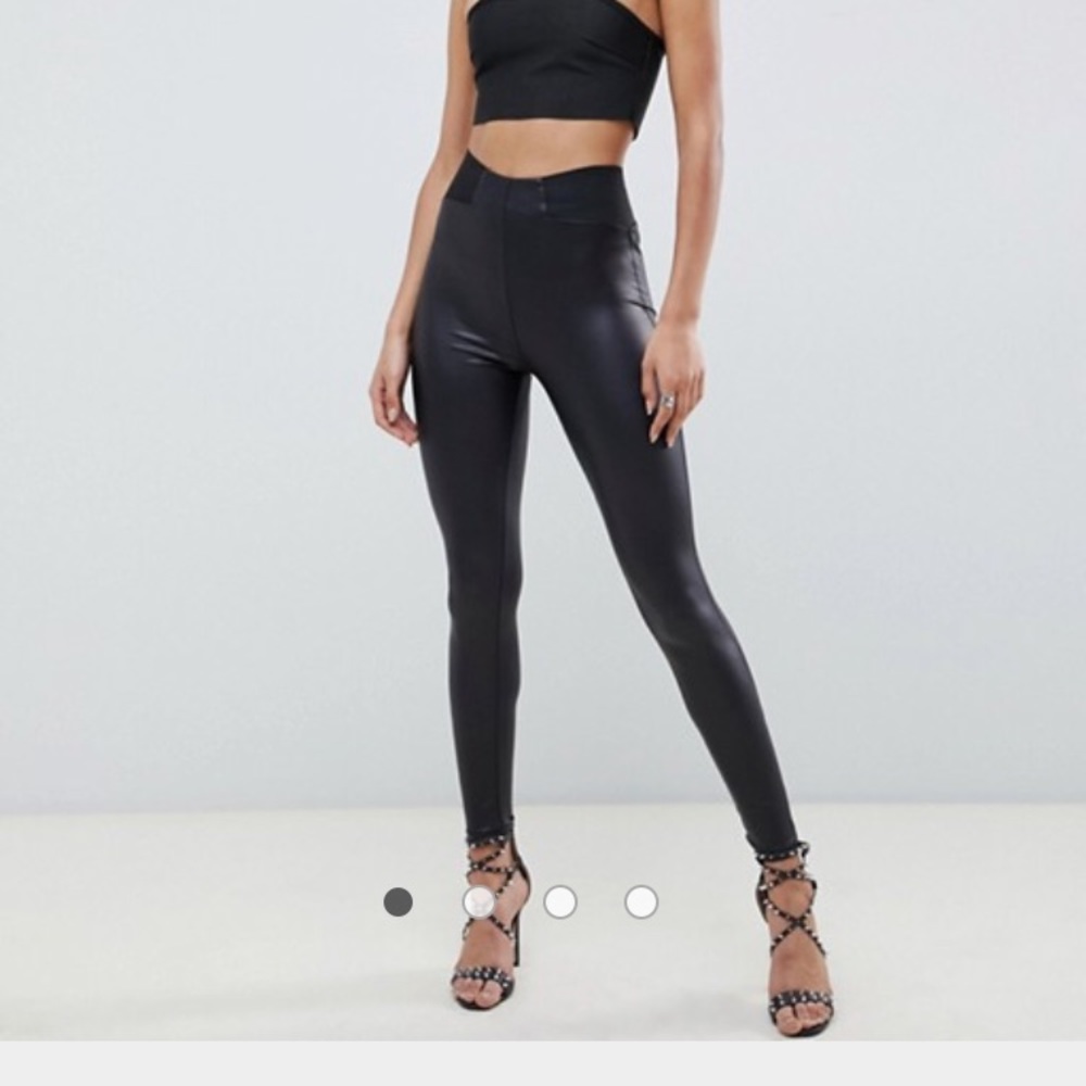 ASOS Tall Faux Leather Leggings